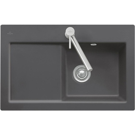 Évier plat Subway 45, vasque à gauche 745 x 475 mm Timber Ceramicplus