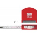 Mètre a ruban de poche avec hublot, Blanc/rouge, 3mx13mm blanc BMI