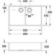 Lavabo double 90X900x550mm Stone White CeramicPlus VILLEROY & BOCH