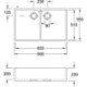 Lavabo double 90X900x550mm Stone White CeramicPlus VILLEROY & BOCH