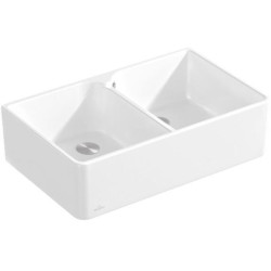 Lavabo double 80X795x500mm Blanc Alpin CeramicPlus VILLEROY & BOCH
