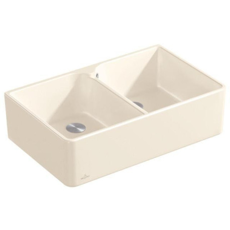 Lavabo double 80X795x500mm Blanc Alpin CeramicPlus VILLEROY & BOCH