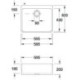 Lavabo simple vasque 60 X 595x500mm Crema CeramicPlus VILLEROY & BOCH