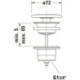 Robinet d'arbre 0050750000 blancavec couvercle de soupape en céramique DURAVIT