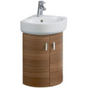 Porte CONNECT ARC 380mm laqué blanc pour gauche, angle WTUS IDEAL STANDARD
