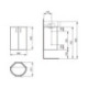 Porte CONNECT ARC 380mm laqué blanc pour gauche, angle WTUS IDEAL STANDARD