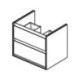 façade de tiroir inférieur CONNECT AIR pin et marron mat pour WTU 600mm IDEAL STANDARD