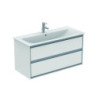 Façade tiroir supérieur CONNECT AIR gris clair brillant et mat pour WTU 1000mm IDEAL STANDARD