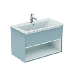 Façade de tiroir CONNECT AIR 800 mm gris clair brillant et mat pour meuble sous-vasque IDEAL STANDARD