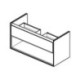Façade de tiroir CONNECT AIR 1000 mm pin et marron mat pour meuble sous-vasque IDEAL STANDARD