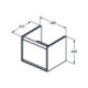 Façade de tiroir CONNECT AIR 485mm gris clair brillant et mat pour meuble sous-vasque IDEAL STANDARD