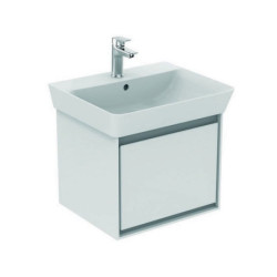 Façade de tiroir CONNECT AIR 485mm marron mat et blanc mat pour meuble sous-vasque IDEAL STANDARD