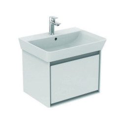 Façade de tiroir CONNECT AIR gris clair brillant et mat pour meuble sous-vasque IDEAL STANDARD