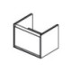Façade de tiroir CONNECT AIR pin et marron mat IDEAL STANDARD