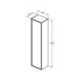Porte CONNECT AIR gris clair brillant ou mat ou charnières IDEAL STANDARD