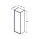 Porte CONNECT AIR gris clair brillant ou mat ou charnières IDEAL STANDARD