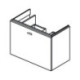 Façade intérieure coulissante CONNECT SPACE 690 mm décor noyer pour meuble sous-vasque IDEAL STANDARD