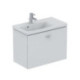 Façade intérieure coulissante CONNECT SPACE 690mm décor lisse gris moyen pour meuble sous-vasque IDEAL STANDARD
