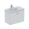 Façade intérieure coulissante CONNECT SPACE 690mm décor lisse gris moyen pour meuble sous-vasque IDEAL STANDARD