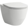 WC suspendu à fond creux PRO COMFORT 360x560 mm surélevé blanc, sans rebord LAUFEN