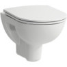 WC suspendu à fond creux PRO 360x490 mm blanc court, sans bride LAUFEN