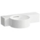 Lave-mains VAL 550x315 mm, tablette à droite, blanc, sans trou pour robinetterie, avec trop-plein LAUFEN