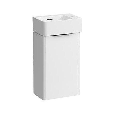 Meuble sous-vasque VAL avec lave-mains, 637 x 340 x 220 mm blanc perle LAUFEN
