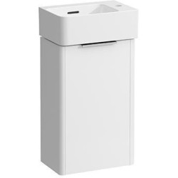Meuble sous-vasque VAL avec lave-mains, 637 x 340 x 220 mm, gris signalisation LAUFEN
