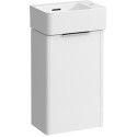 Meuble sous-vasque VAL avec lave-mains, 637 x 340 x 220 mm, gris signalisation LAUFEN