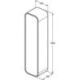 Porte DEA peint olive pour T7873S8, y compris charnière IDEAL STANDARD