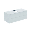 Façade supérieure coulissante ADAPTO 1200 mm laqué blanc lisse pour WTU IDEAL STANDARD