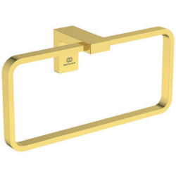 Anneau porte-serviettes CONCA carré or brossé IDEAL STANDARD