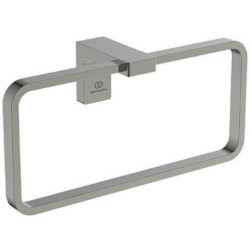 Anneau porte-serviettes CONCA carré silver storm IDEAL STANDARD