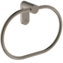 Anneau porte-serviettes CONCA rond argent tempête IDEAL STANDARD
