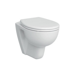 WC suspendu CONFORMA VitrA Flush 2.0 à fond plat sans rebord 355x540mm blanc