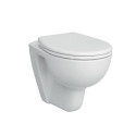 WC suspendu CONFORMA VitrA Flush 2.0 à fond plat sans rebord 355x540mm blanc