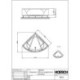 Baignoire d'angle Hoesch SPECTRA 1408x1408x480mm blanc