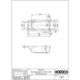 Baignoire Hoesch SPECTRA 1700x800x480mm. avec zone de douche blanc
