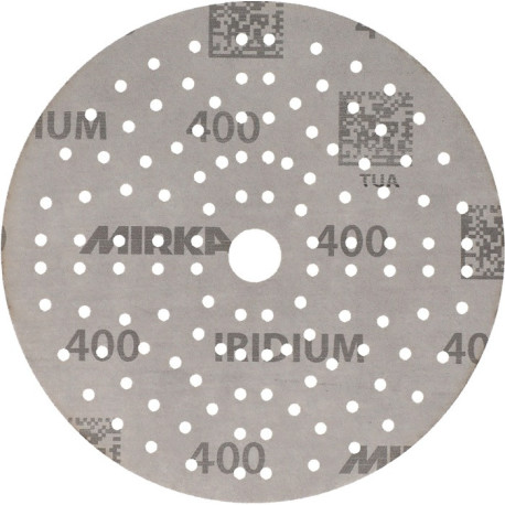 Disque abrasif auto-agrippant IRIDIUM Grip 121L 150mm K.400 p.HO/métal/peinture/bois. (Par 100)