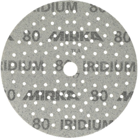 Disque abrasif auto-agrippant IRIDIUM Grip 121L 150mm K.80 pour HO/métal/peinture/bois. (Par 100)