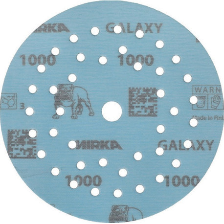 Disque abrasif GALAXY Grip Multifit 125mm K.1000 pour HO/métal/peinture/bois. (Par 50)