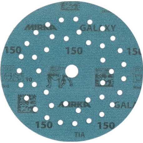 Disque abrasif GALAXY Grip Multifit 125mm K.150 pour HO/métal/peinture/bois. (Par 50)