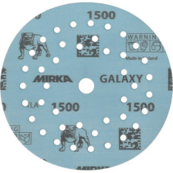 Disque abrasif GALAXY Grip Multifit 125mm K.1500 pour HO/métal/peinture/bois. (Par 50)