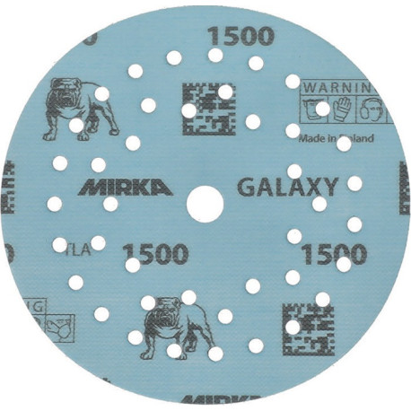 Disque abrasif GALAXY Grip Multifit 125mm K.1500 pour HO/métal/peinture/bois. (Par 50)