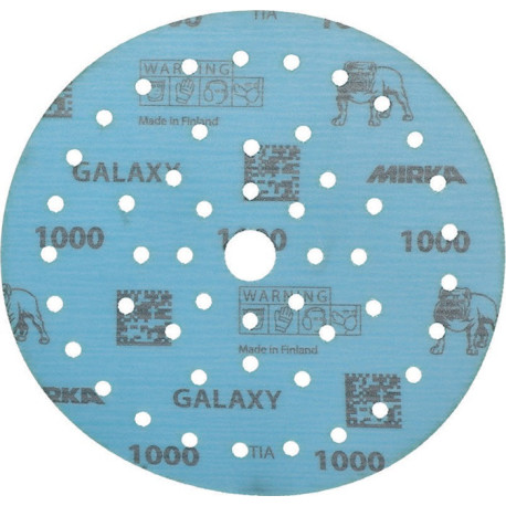 Disque abrasif GALAXY Grip Multifit 150mm K.1000 pour HO/métal/peinture/bois. (Par 50)
