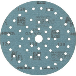 Disque abrasif GALAXY Grip Multifit 150mm K.120 pour HO/métal/peinture/bois. (Par 50)