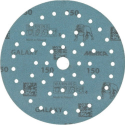 Disque abrasif GALAXY Grip Multifit 150mm K.150 pour HO/métal/peinture/bois. (Par 50)