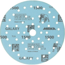 Disque abrasif GALAXY Grip Multifit 150mm K.1500 pour HO/métal/peinture/bois. (Par 50)