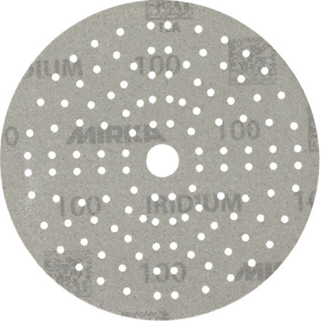 Disque abrasif IRIDIUM Grip 121L 150mm K.100 pour HO/métal/peinture/bois. (Par 100)