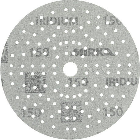 Disque abrasif IRIDIUM Grip 121L 150mm K.150 pour HO/métal/peinture/bois. (Par 100)